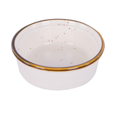 Round Ramakin, White